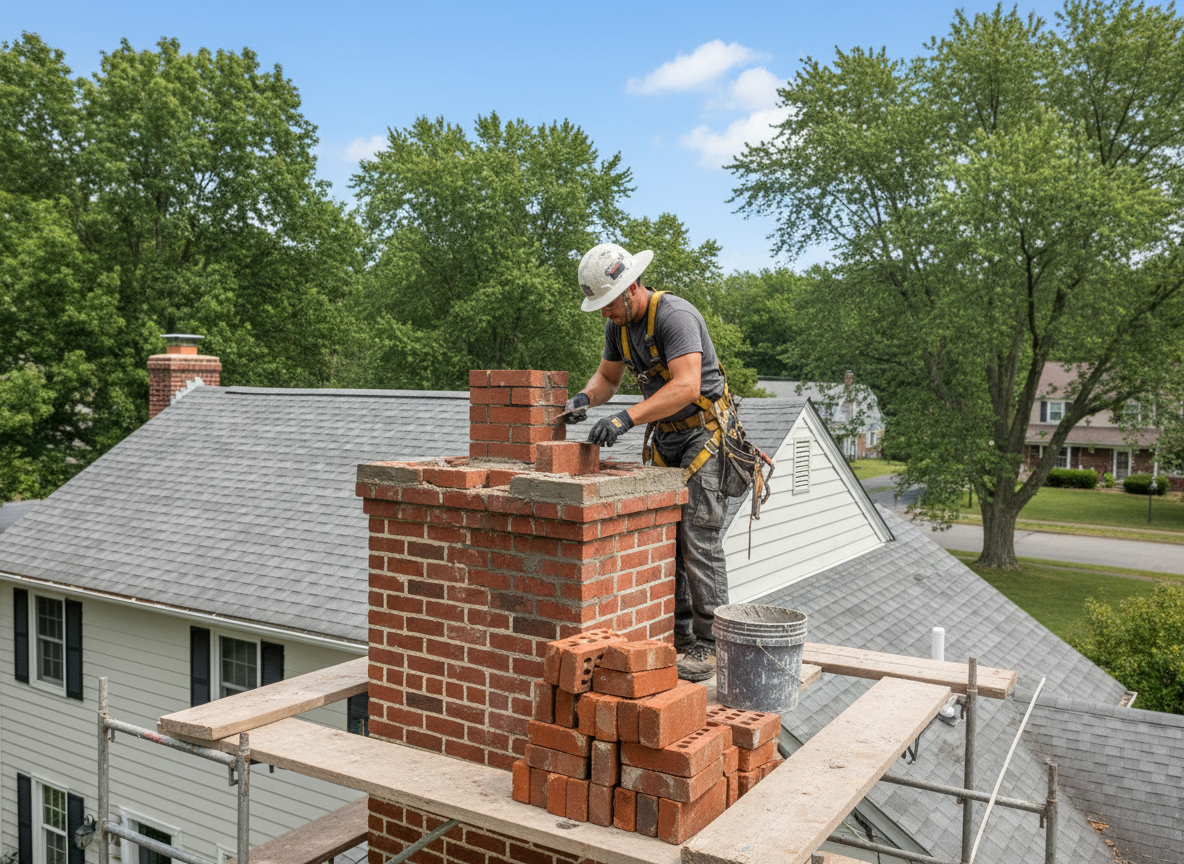 brick chimney repair in Parsippany-Troy Hills
