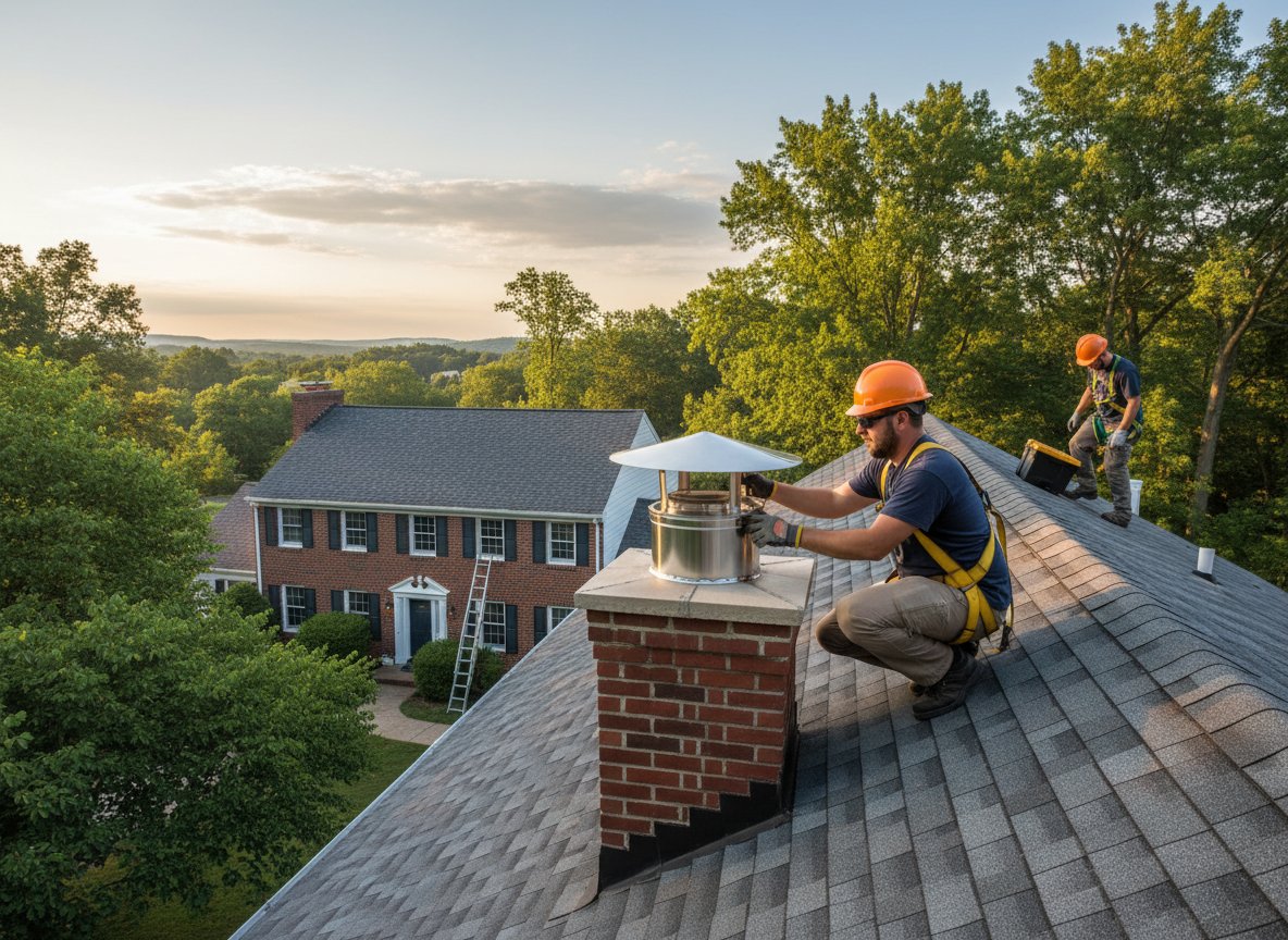 chimney cap installation in Parsippany-Troy Hills