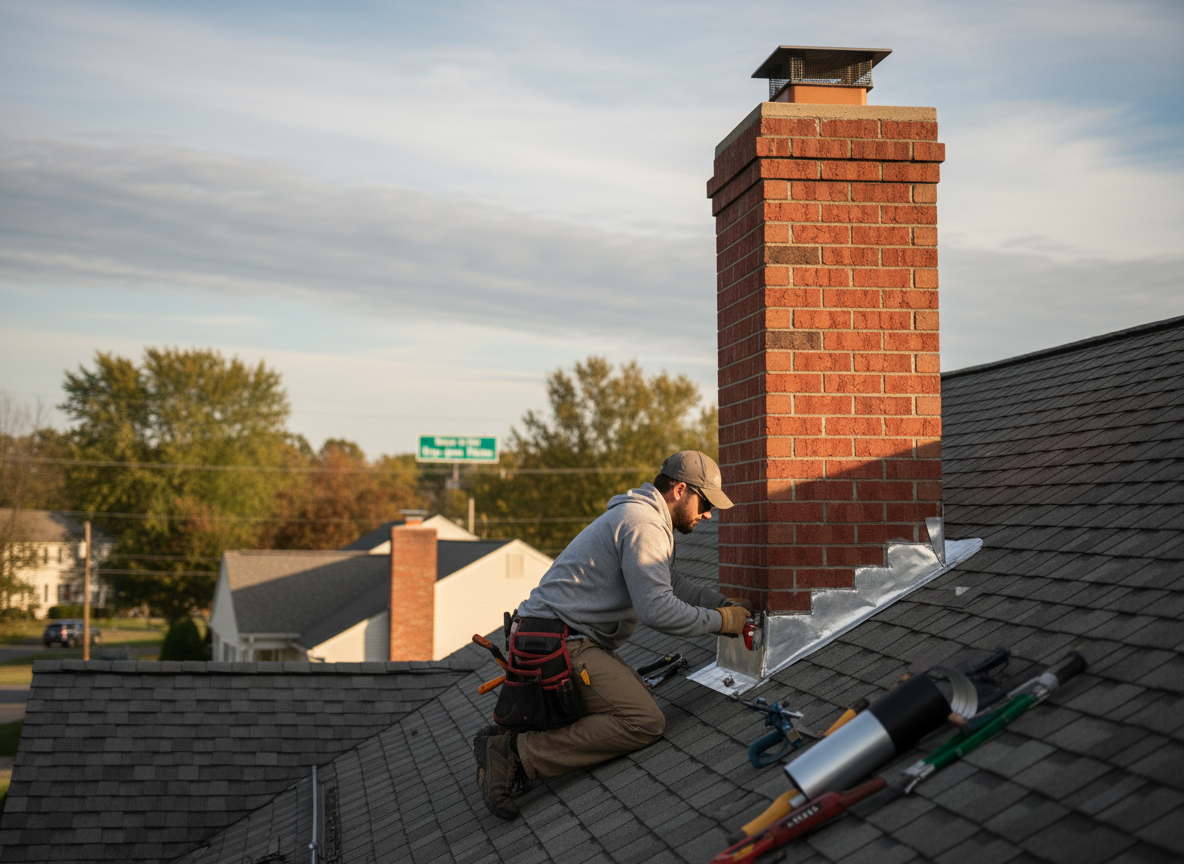 chimney flashing repair in Parsippany-Troy Hills