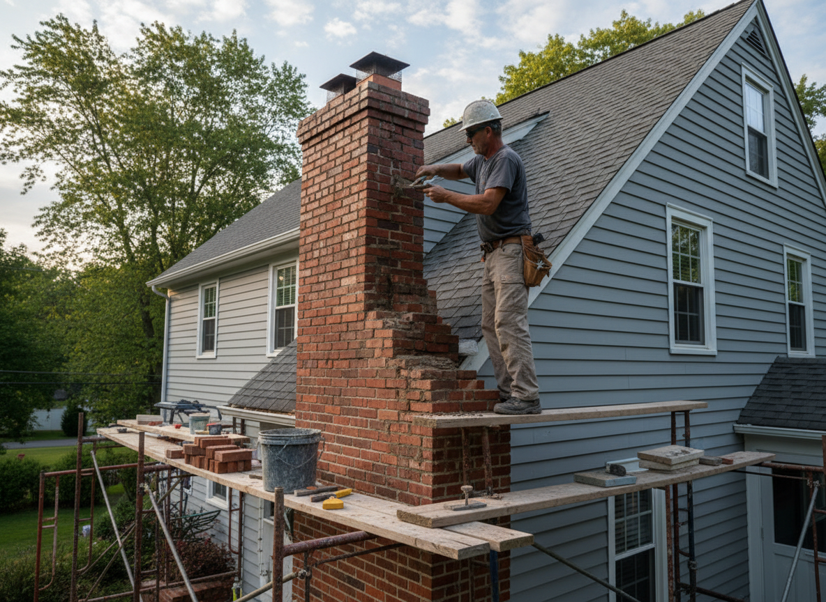 chimney masonry repair in Parsippany-Troy Hills